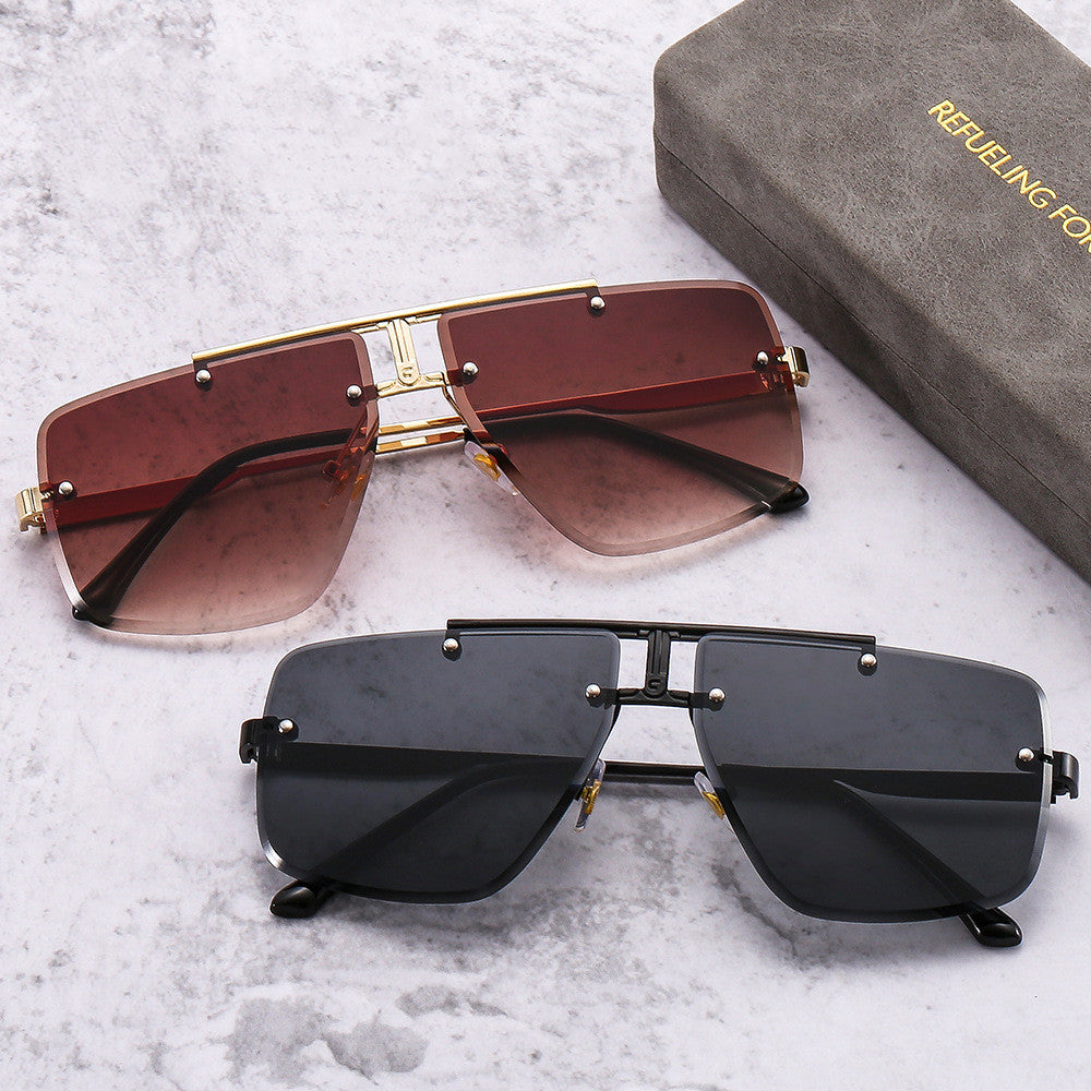 Sunglasses Square Frame Retro Men